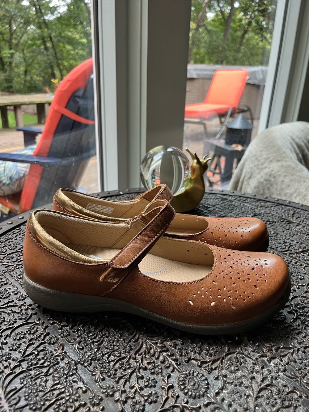 NEW DANSKO STACY MARY JANE SHOES IN TOFFEE LEATHER 39 8.5-9 - Picture 9 of 15